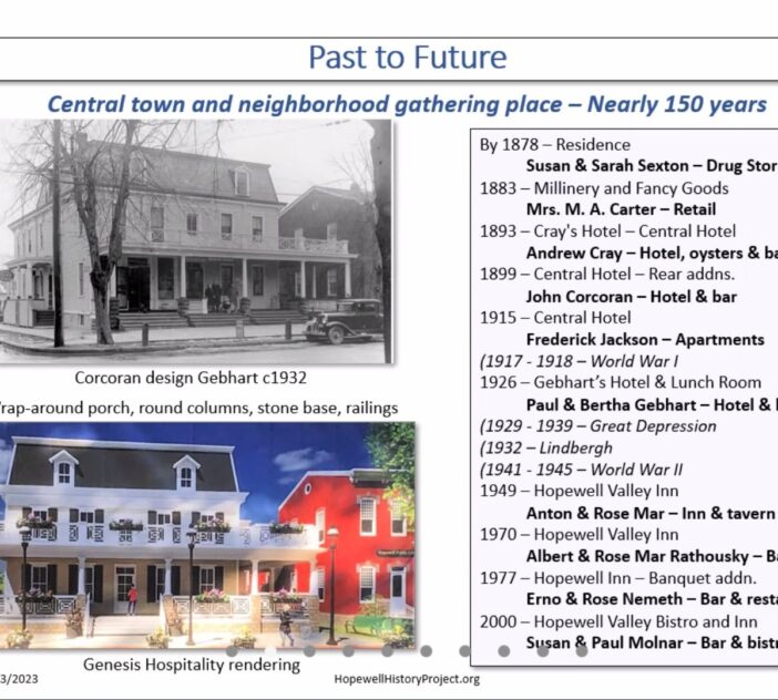 Remembering The Hopewell Inn, Hopewell Borough in Mercer County NJ